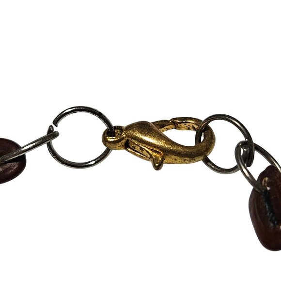 Handmade Boho Dark Brown Wooden Bead Bracelet Nature Fashion Jewelry Unisex - Picture 3 of 8